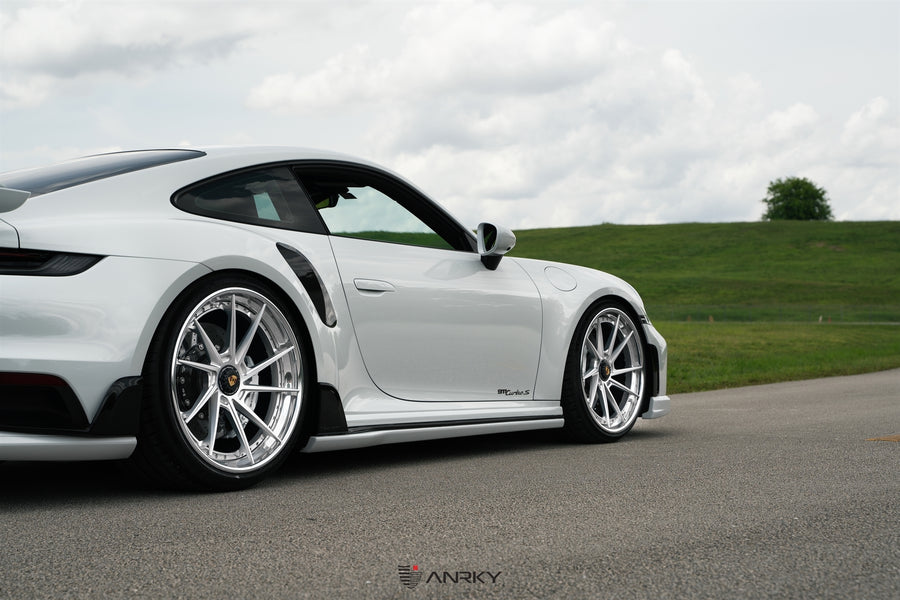 ANRKY AN33 forged wheel on TechART Porsche 992TT-S | AN33 SeriesTHREE