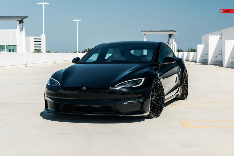 ANRKY AN28 forged wheel on Tesla Model S Plaid