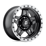 Fuel 1PC D557 ANZA 20x9 +19mm Matte Black Gun Metal Ring
