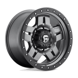 Fuel 1PC D558 ANZA 18x9 +1mm Matte Gun Metal Black Bead Ring