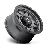 Fuel 1PC D558 ANZA 18x9 +1mm Matte Gun Metal Black Bead Ring