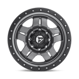 Fuel 1PC D558 ANZA 17x8.5 -6mm Matte Gun Metal Black Bead Ring
