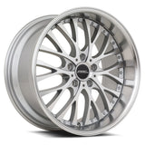 ARC AR6 18x9 +35 Silver Machine Face Lip Chrome Rivet 5x110 premium wheel