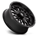 Fuel UTV D821 ARC 20x7 Gloss Black Milled UTV wheel