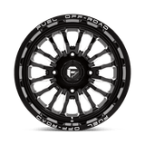 Fuel UTV D821 ARC 18x7 +13 Gloss Black Milled premium UTV wheel