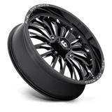 Fuel UTV D821 ARC 22x7 Gloss Black Milled premium UTV wheel