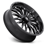 Fuel UTV D821 ARC 24x7 Gloss Black Milled UTV wheel for Can-Am Maverick