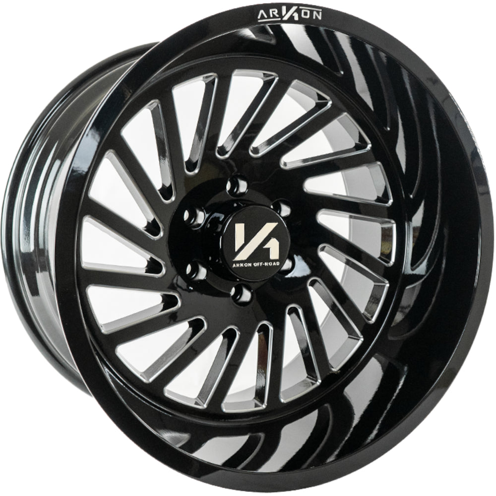 ARKON OFF-ROAD Caesar Gloss Black with Milled Spoke Edges Wheel