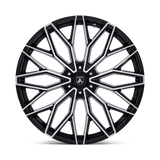 Asanti Black AB050 26x10 +30mm Gloss Black with Machined Spokes