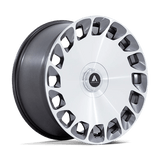 Asanti Black AB045 Aristocrat 24x10 gloss platinum machined face 5x112 5x120 Euro wheel
