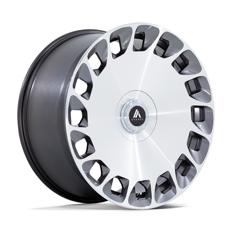 Asanti Black ABL-45 20x10.5 gloss platinum bright machined spoke faces premium Euro wheel