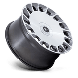 Asanti Black AB045 Aristocrat 24x10 gloss platinum machined face 5x112 5x120 Euro wheel