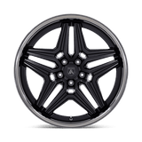 Asanti Black ABL-46 Duke 22x9 Satin Black with DDT Lip 5x120 premium Euro wheel
