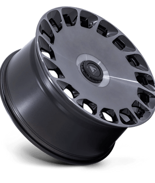 Asanti Black ABL-45 24x10 +35 Gloss Black with Machined Spoke Faces and a Double Dark Tint