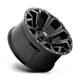 Fuel 1PC Assault 18x9 +19mm Gloss Black with Milled Spokes