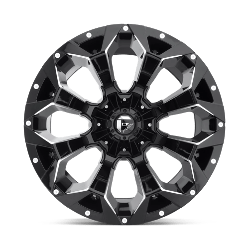 Fuel 1PC Assault 20x10 -22 Gloss Black with Milled Spoke Edges