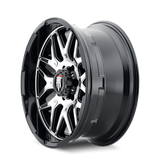 American Truxx Grind AT151 20x9 Gloss Black Machined premium truck wheel