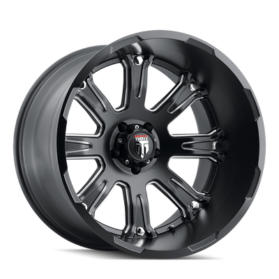 American Truxx BOMB AT154 Satin Black Milled wheel
