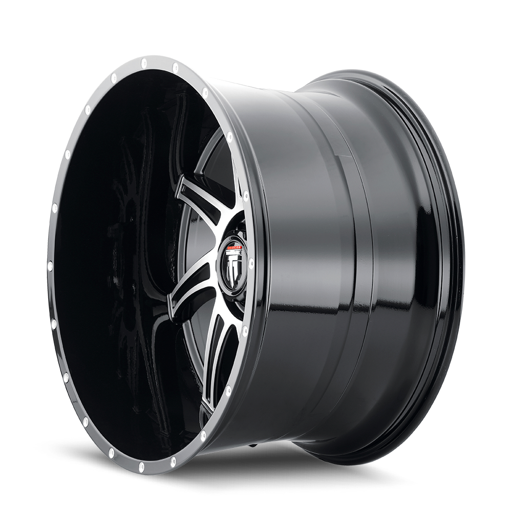 American Truxx VORTEX AT162 Gloss Black Machined