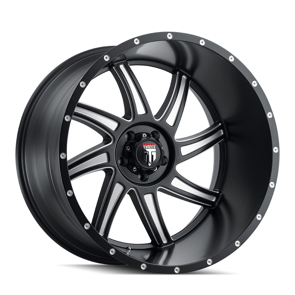 American Truxx VORTEX AT162 Satin Black Milled wheel