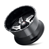 American Truxx NINJA AT163 Gloss Black Machined