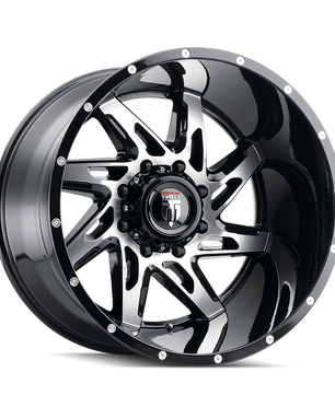 American Truxx SPYDER AT183 Gloss Black Machined