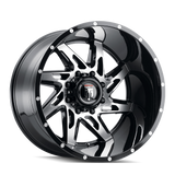 American Truxx SPYDER AT183 Gloss Black Machined wheel