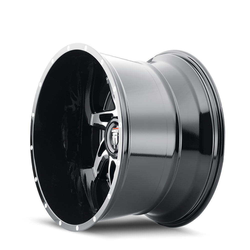 American Truxx SPYDER AT183 Gloss Black Machined