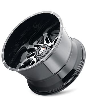 American Truxx SPYDER AT183 Gloss Black Machined