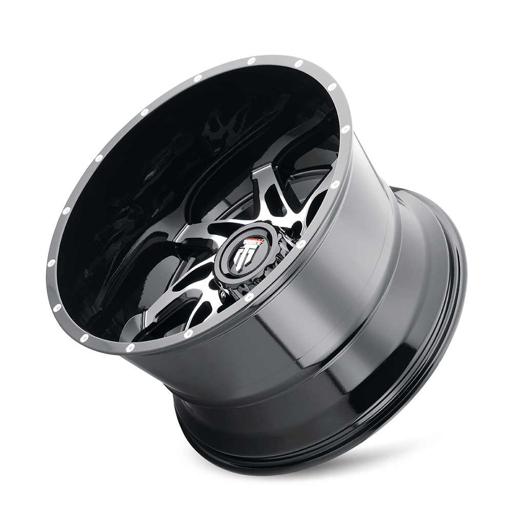 American Truxx SPYDER AT183 Gloss Black Machined