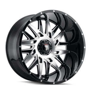 American Truxx DNA AT184 Gloss Black Machined