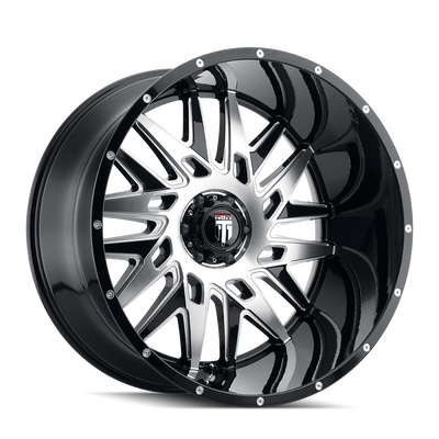 American Truxx DNA AT184 Gloss Black Machined wheel