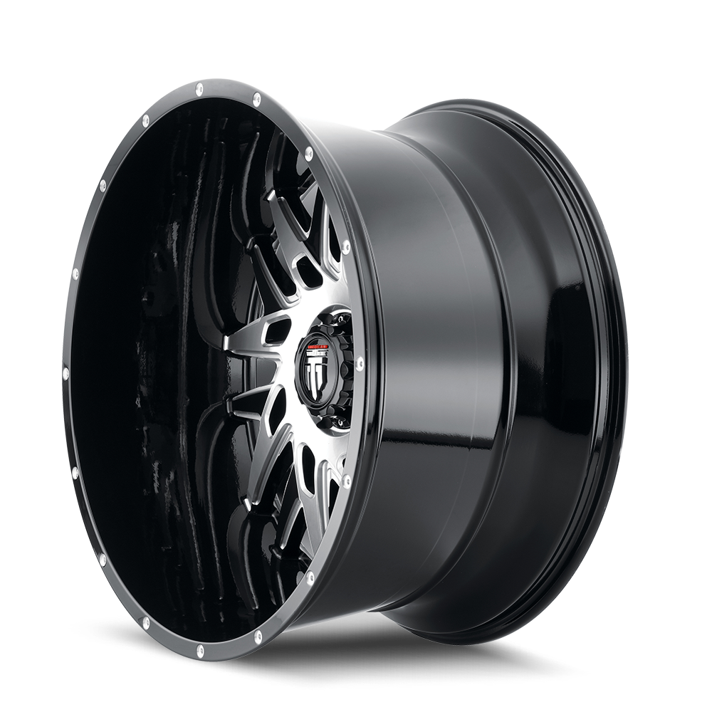 American Truxx DNA AT184 Gloss Black Machined