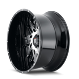 American Truxx DNA AT184 Gloss Black Machined