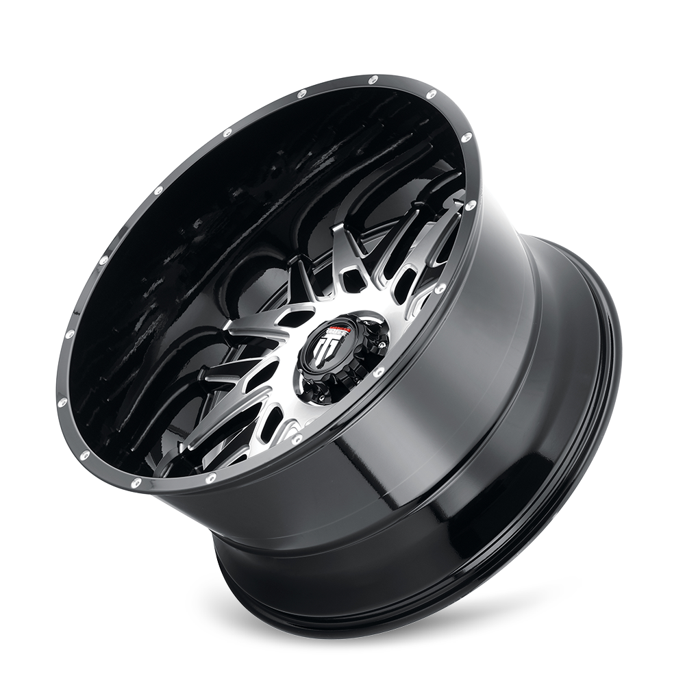 American Truxx DNA AT184 Gloss Black Machined