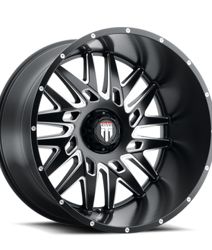 American Truxx DNA AT184 Satin Black Milled