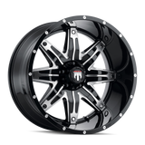 American Truxx LONESTAR AT185 Gloss Black Machined wheel