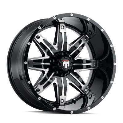 American Truxx LONESTAR AT185 Gloss Black Machined wheel
