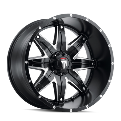 American Truxx LONESTAR AT185 Satin Black Milled wheel