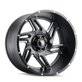American Truxx SPURS AT186 Satin Black Milled wheel