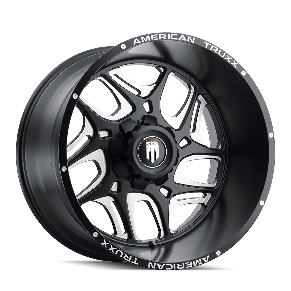 American Truxx SWEEP AT1900 Satin Black Milled wheel
