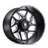 American Truxx SWEEP AT1900 Satin Black Milled wheel