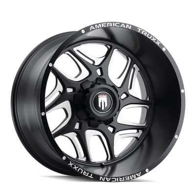 American Truxx SWEEP AT1900 Satin Black Milled wheel