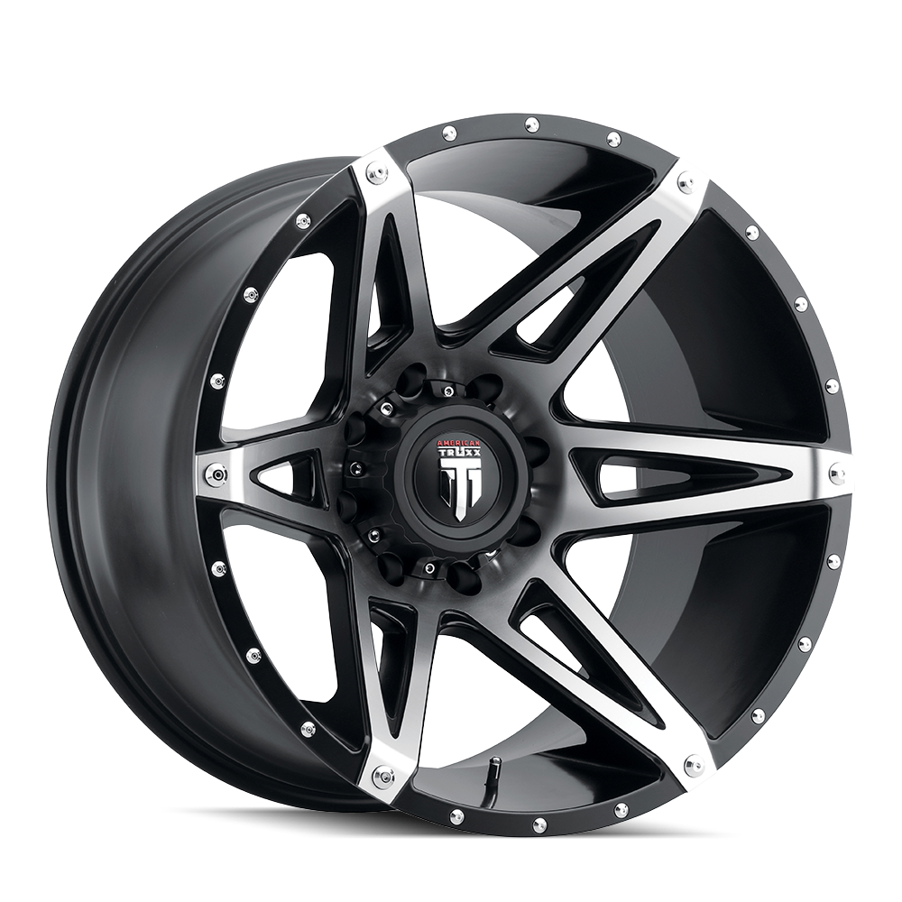 American Truxx KUTZ AT1902 Gloss Black Machined wheel