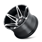 American Truxx KUTZ AT1902 18x9 Gloss Black Machined premium truck wheel