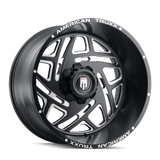 American Truxx COSMOS AT1904 Satin Black Milled wheel