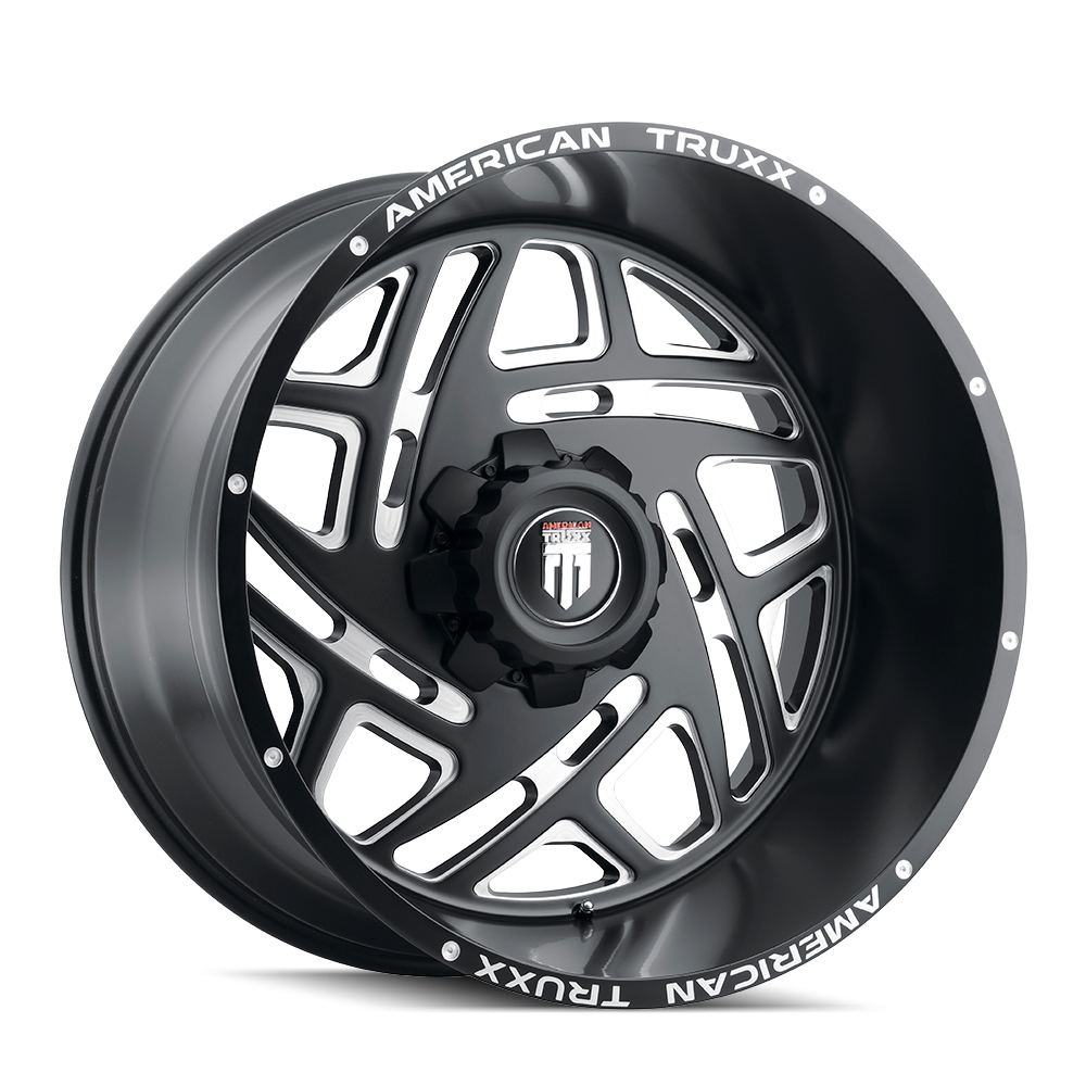 American Truxx COSMOS AT1904 Satin Black Milled wheel