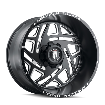 American Truxx COSMOS AT1904 Satin Black Milled wheel