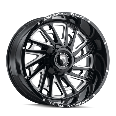 American Truxx BLADE AT1905 Gloss Black Milled wheel