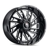 American Truxx BLADE AT1905 Gloss Black Milled wheel